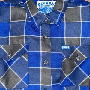 DIXXON Navy and Gray Plaid Shirt